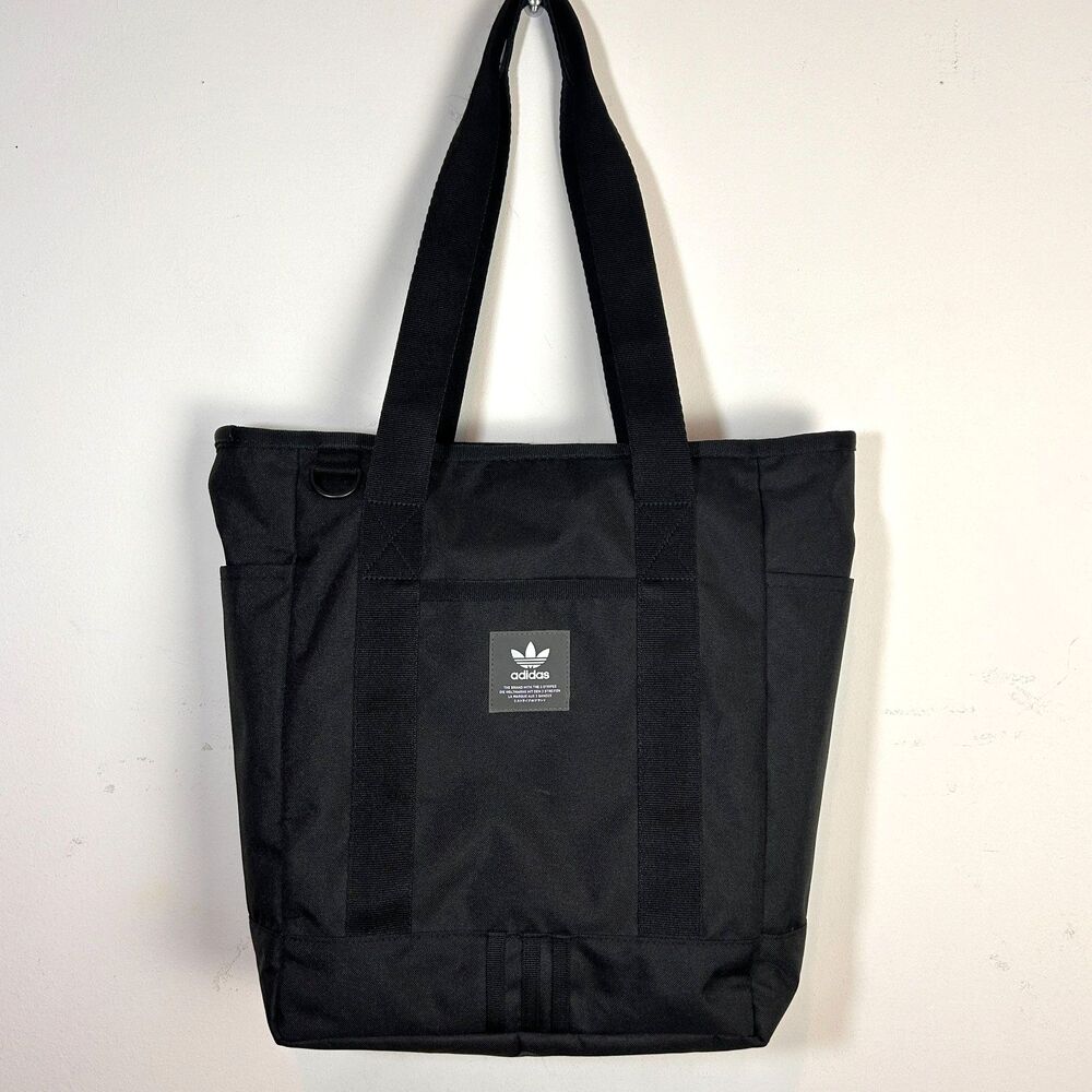 Black Adidas Gym Shoulder Tote Bag 16 X 15 Inches